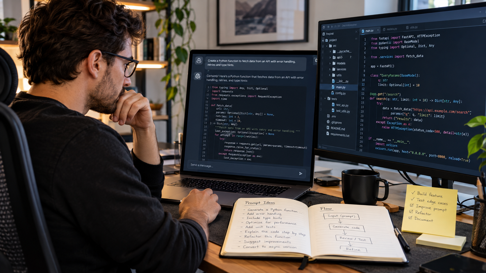 Imagem do post Prompts para Programação: 15 Exemplos para Usar com IA