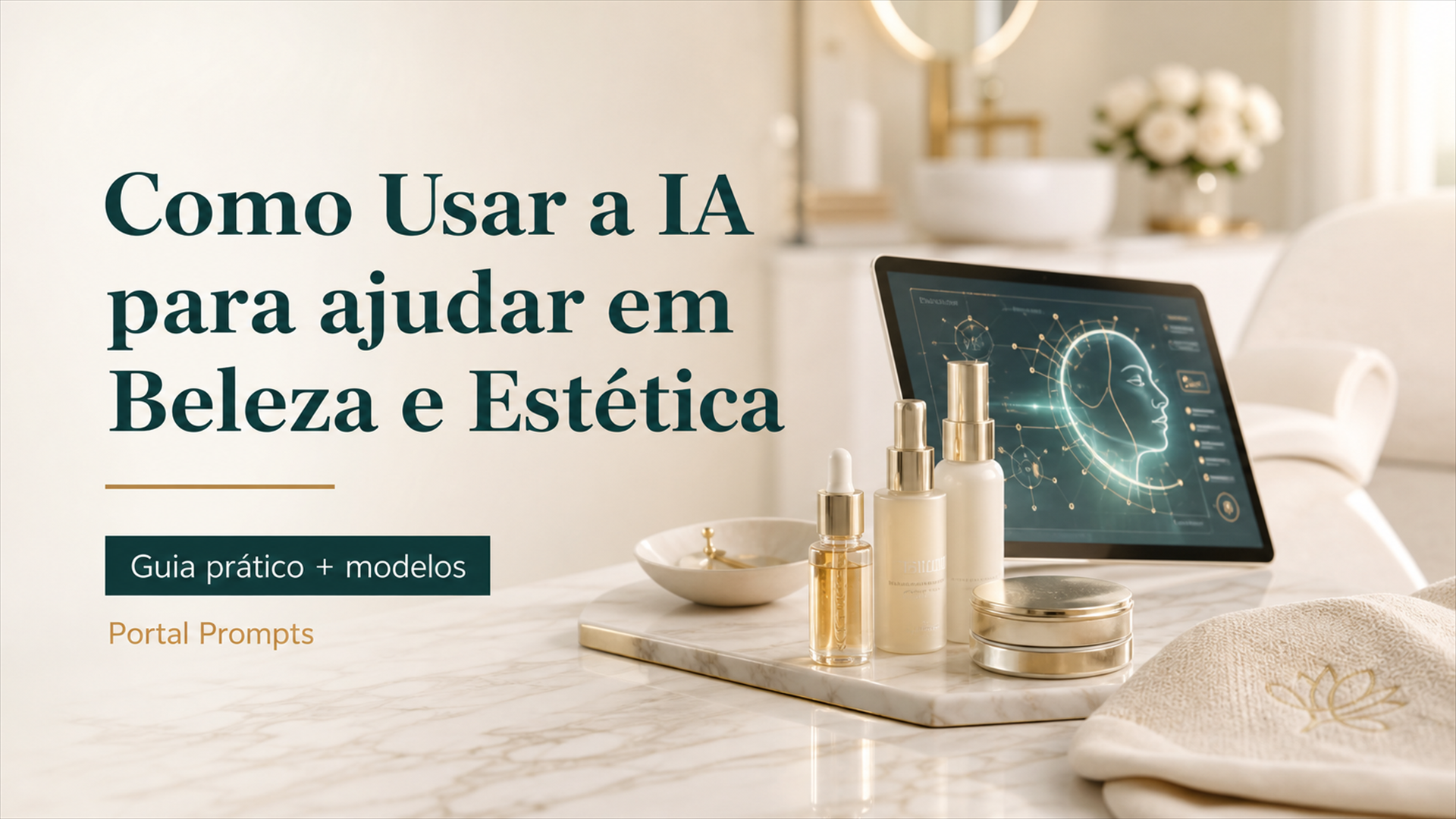 Capa do eBook Ebook: Como Usar a IA para ajudar em Beleza e Estécia