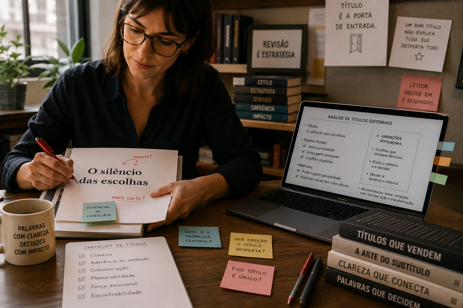 Imagem do prompt 12 Prompts para Revisores de Texto Focados em Títulos Editoriais
