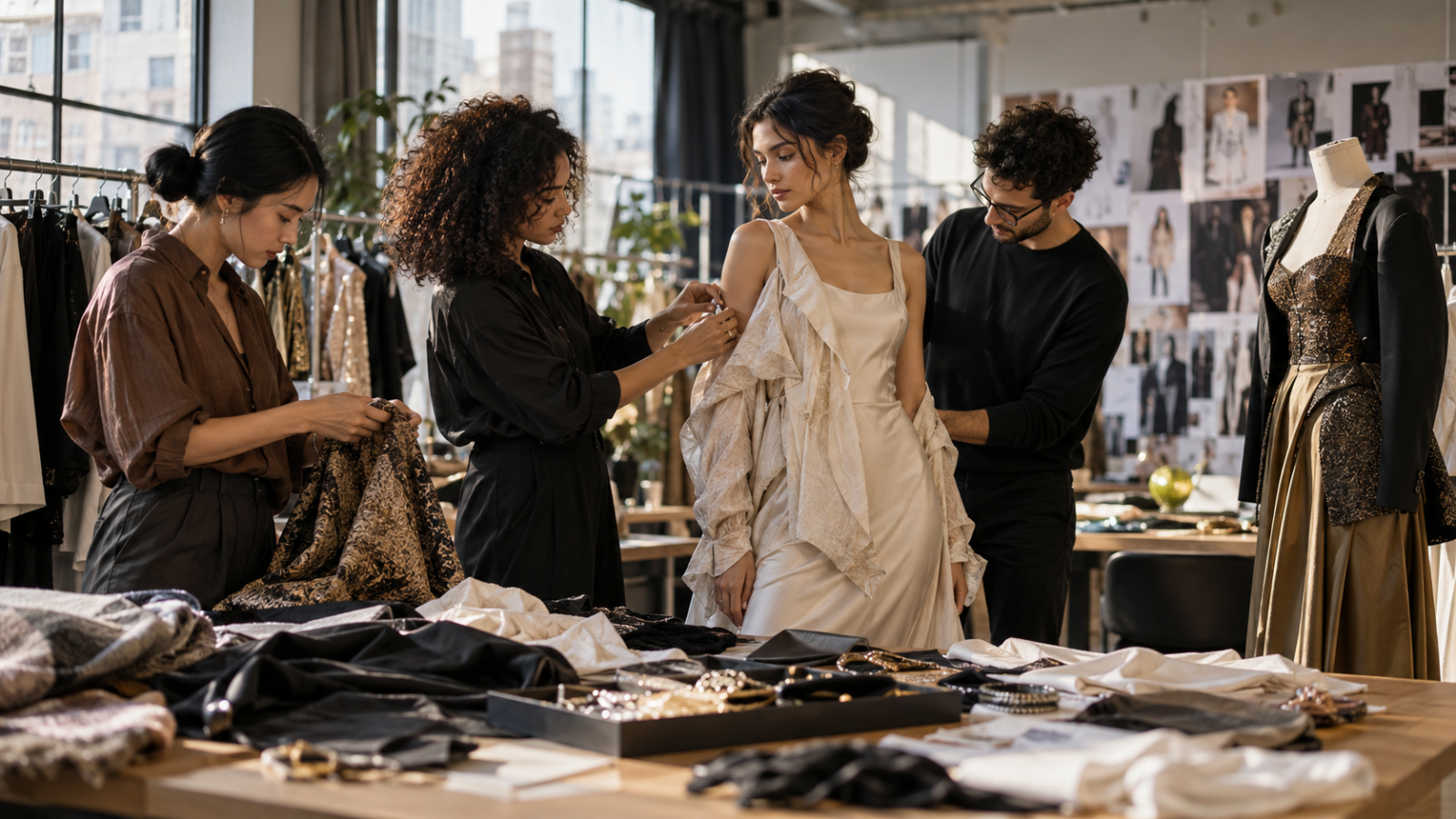 Imagem do prompt 13 Prompts Inovadores para Combinações de Estilo em Arquitetura de Moda