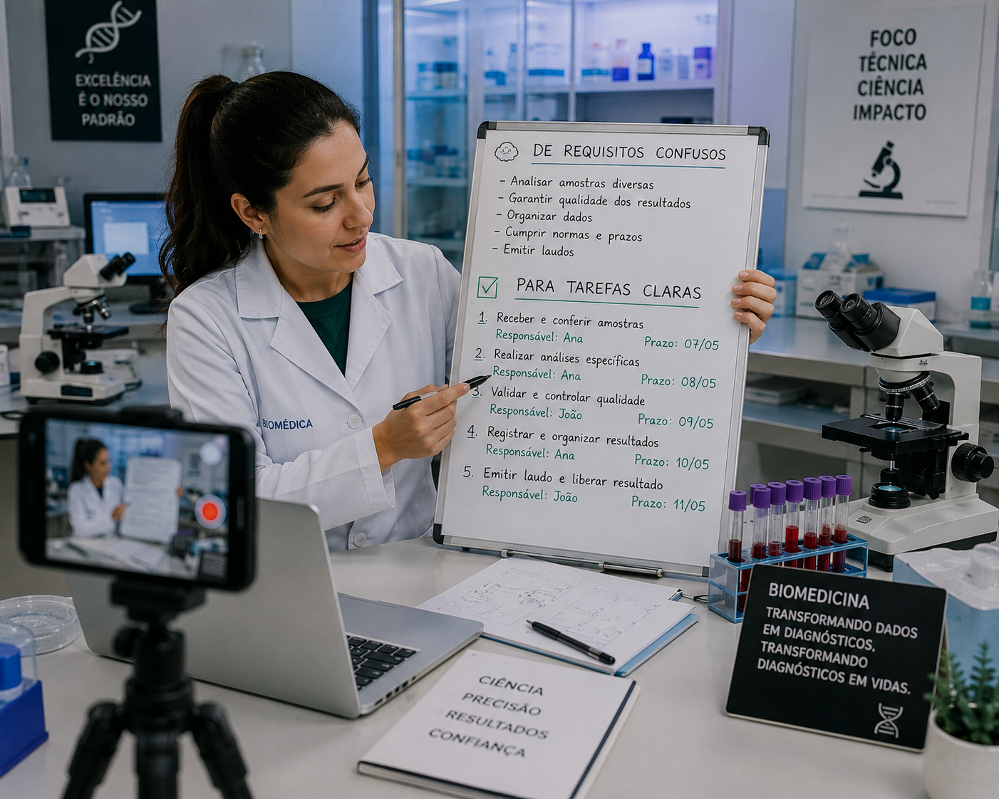 Imagem do prompt 14 Prompts para Biomédicos: Transformando Requisitos em Tarefas Claras