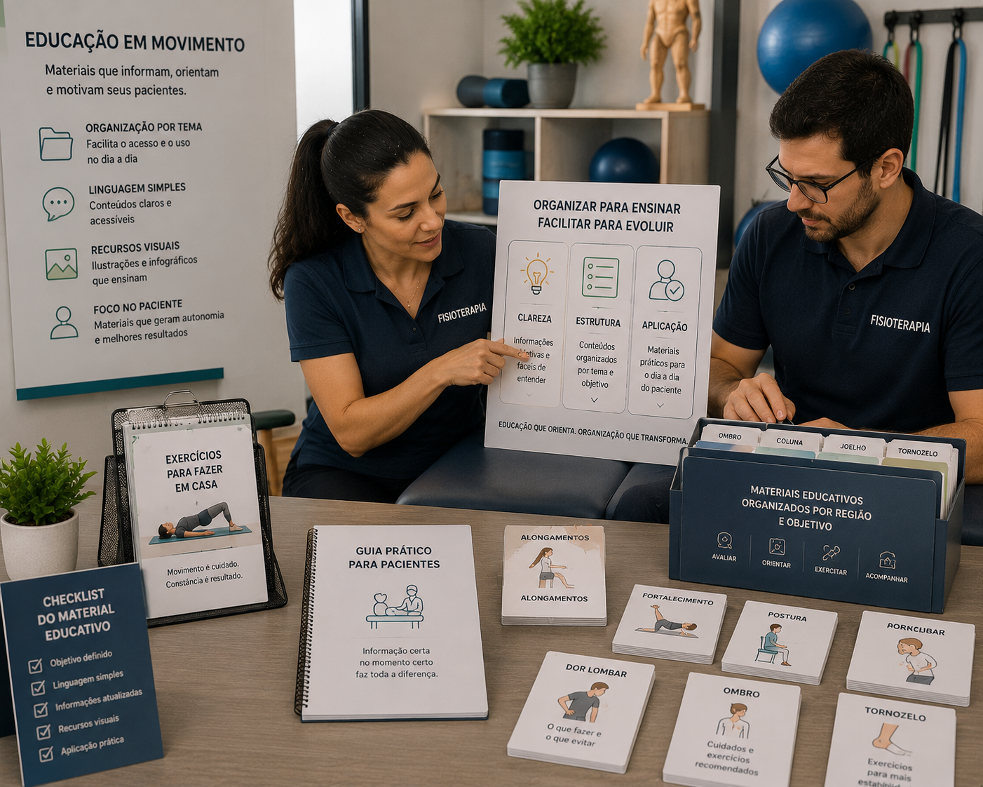 Imagem do prompt 15 Prompts de IA para Fisioterapeutas: Organização de Materiais Educativos