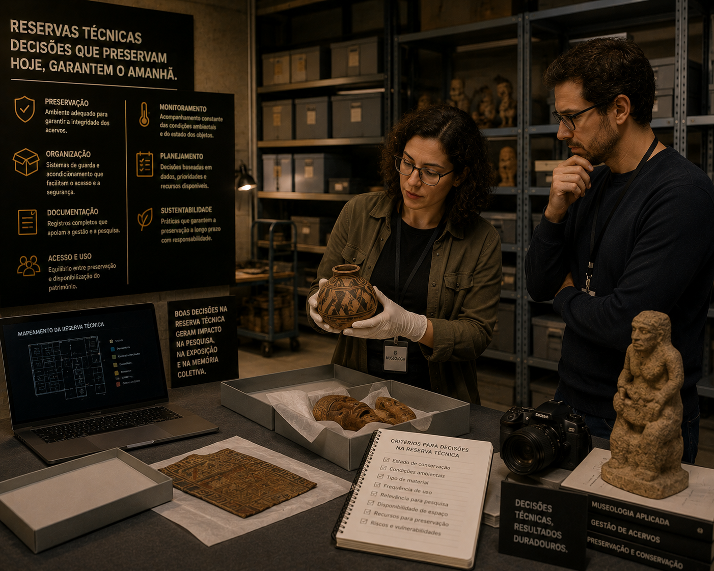 Imagem do prompt 16 Prompts para Melhorar Decisões em Reservas Técnicas para Museólogos
