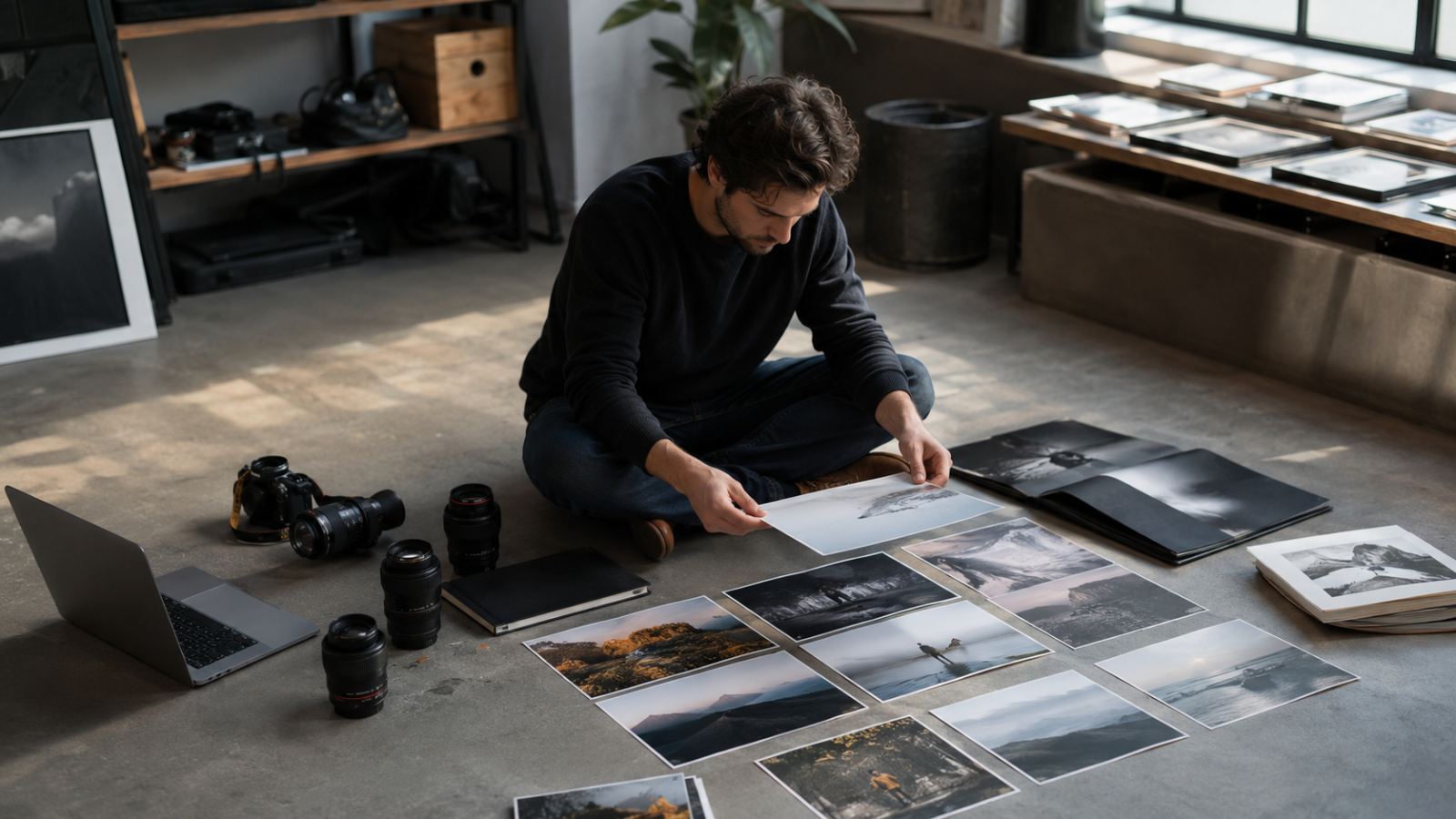 Imagem do prompt 17 Prompts de IA para Organizar Portfólios de Fotografia