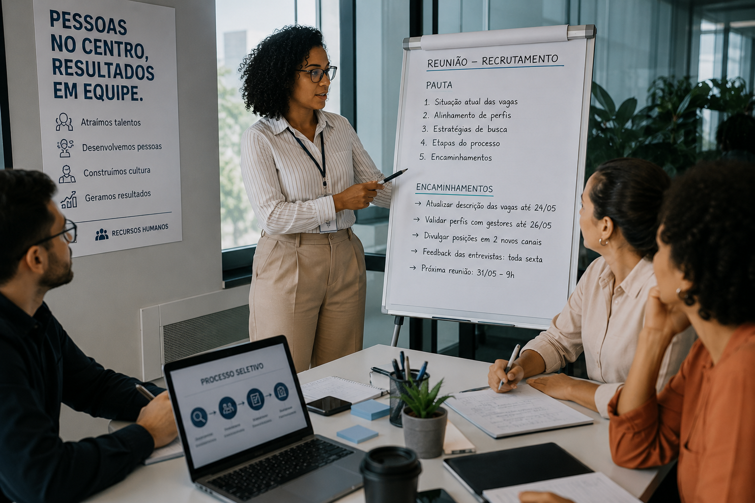 Imagem do prompt 21 Prompts para Estruturar Reuniões de Recursos Humanos