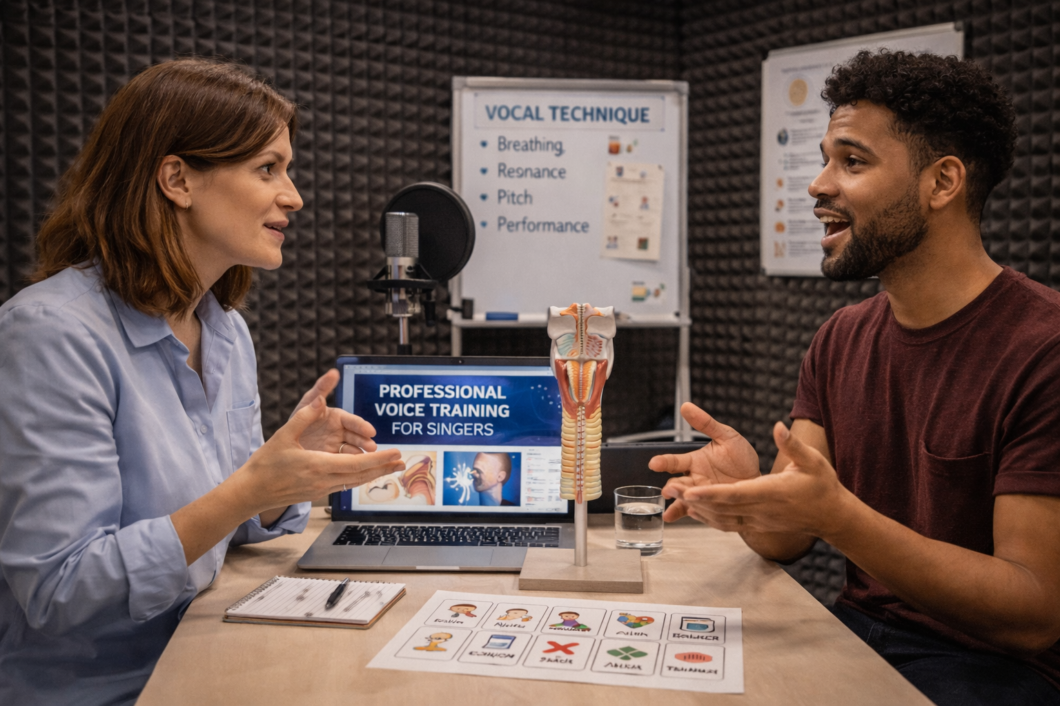 Imagem do prompt 21 Prompts para Voz Profissional para Cantores