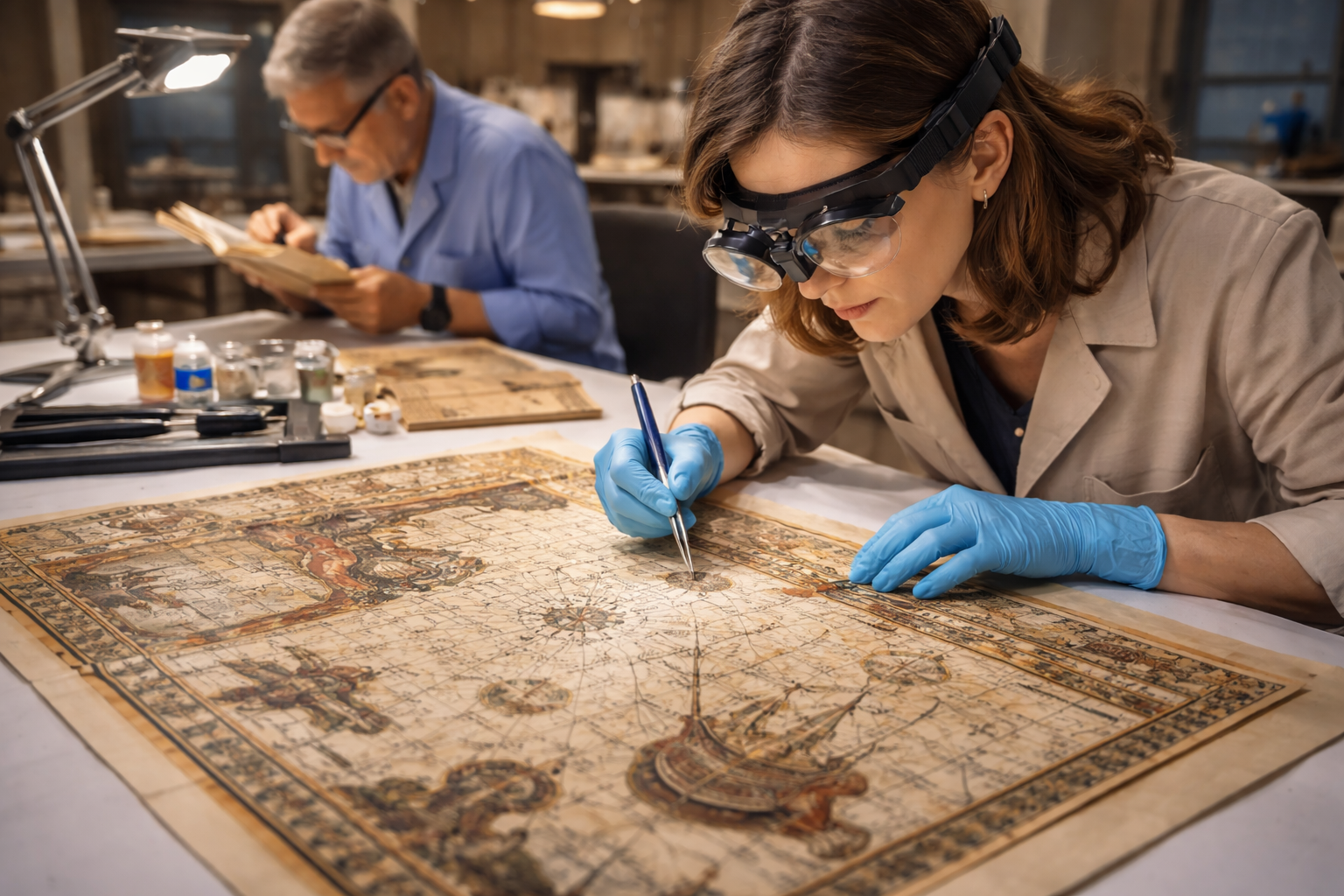 Imagem do prompt 22 Prompts para Restauro de Documentos e Mapas Antigos