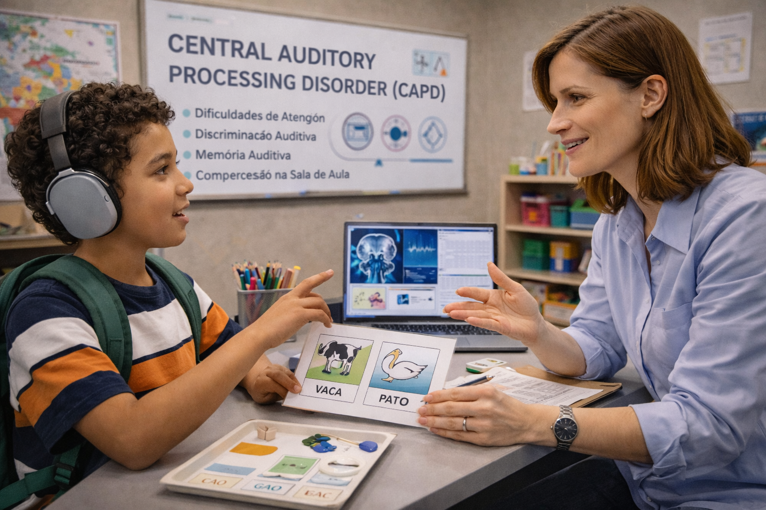 Imagem do prompt 24 Prompts para Processamento Auditivo Central (PAC)