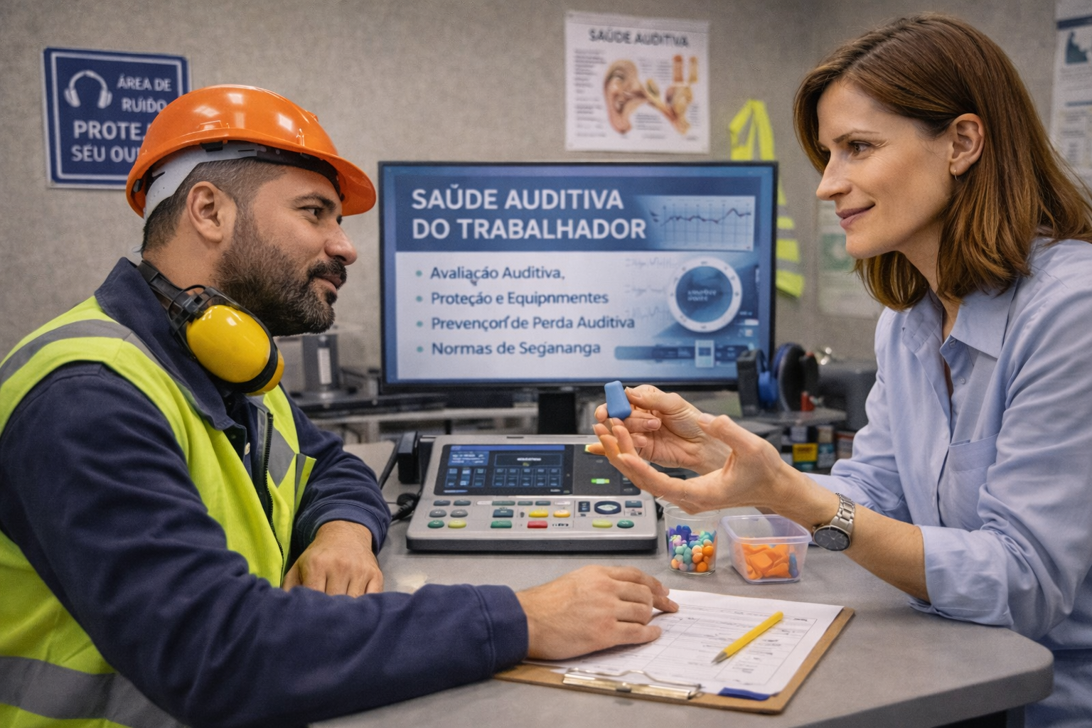 Imagem do prompt 25 Prompts para Saúde Auditiva do Trabalhador