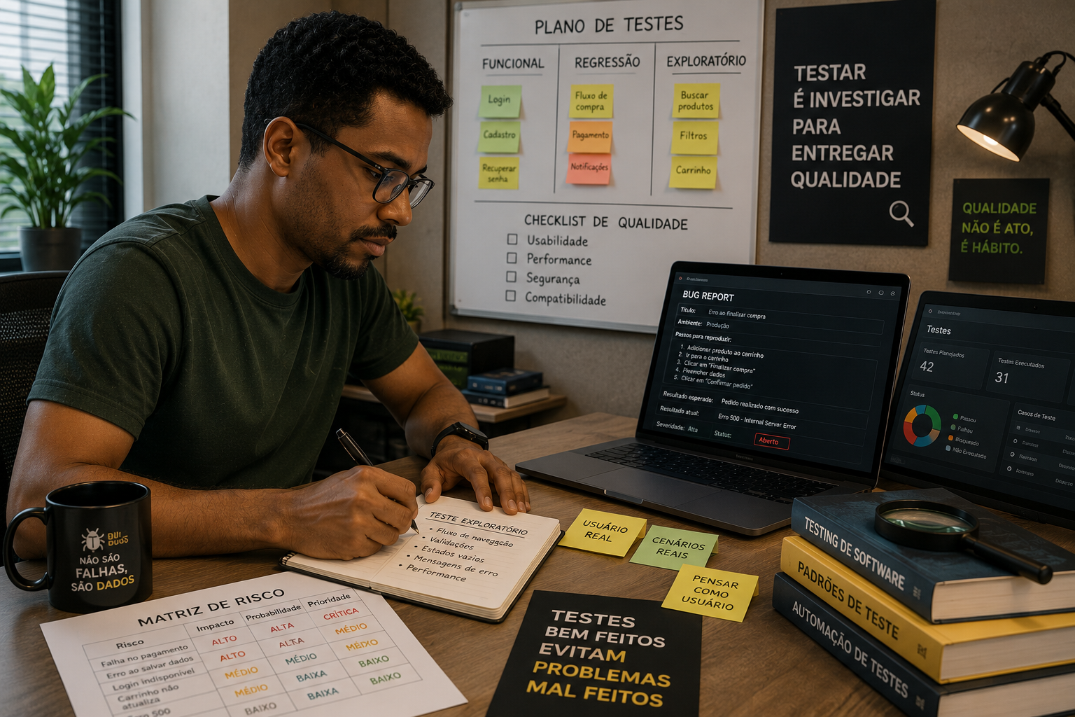 Imagem do prompt 26 Prompts para QA e Testers de Software