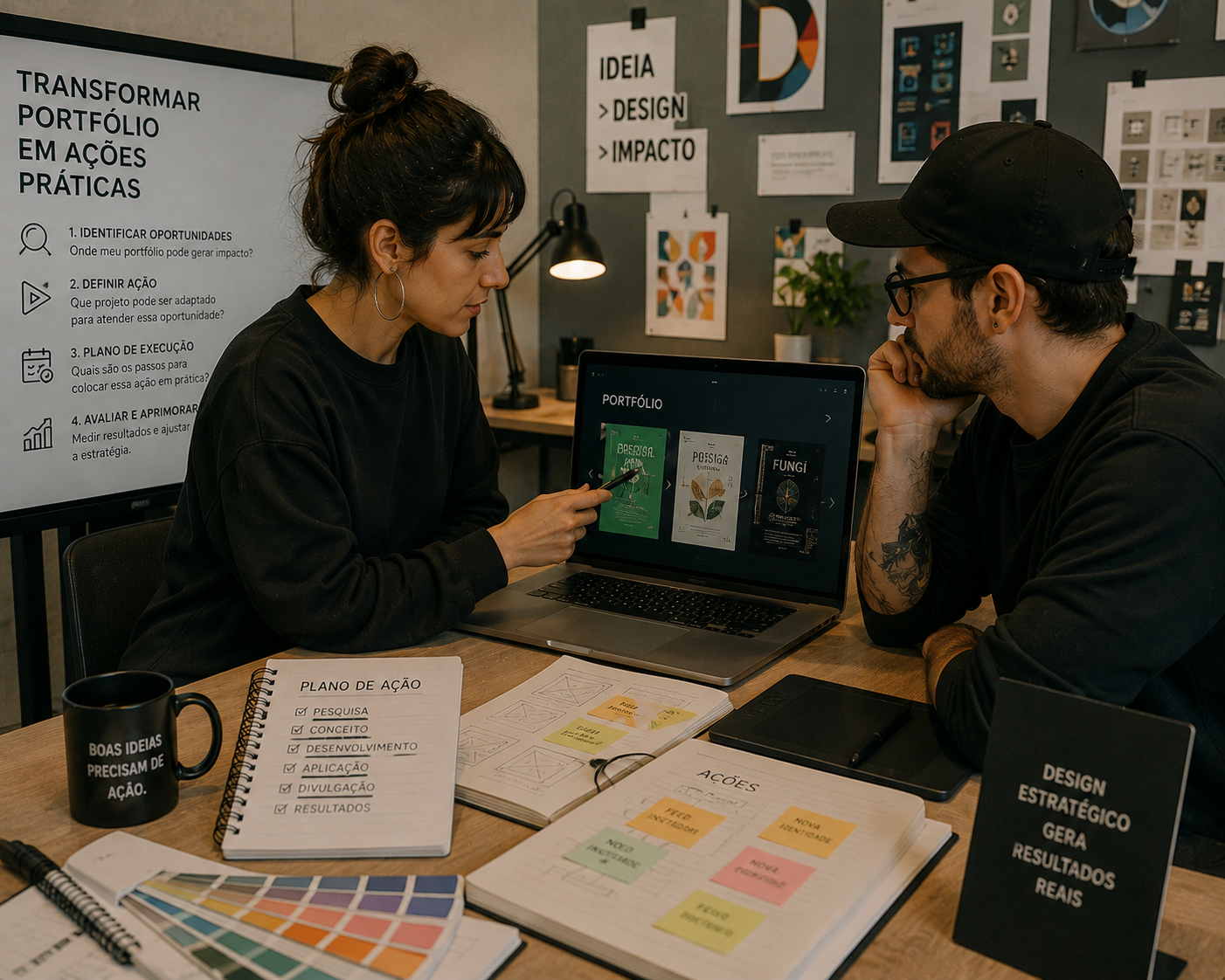 Imagem do prompt 30 Prompts para Designers Gráficos Transformarem Portfólios em Ações Práticas